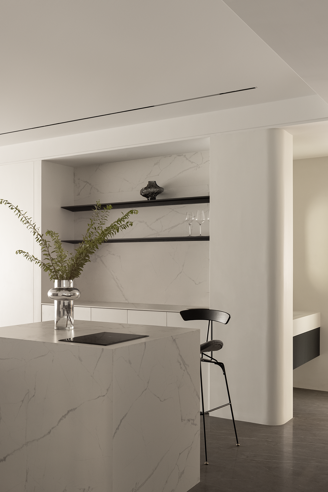 170㎡简约大平层，暖白原木的细腻优雅 | 深零设计-70