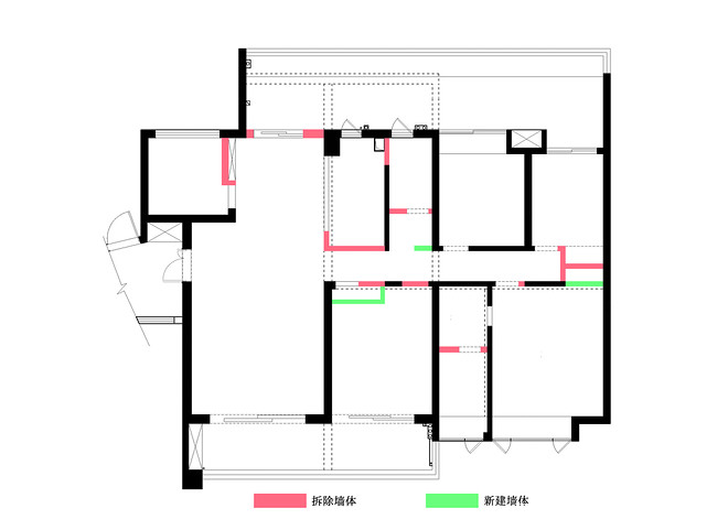 60万元四居及以上168平米装修案例-17