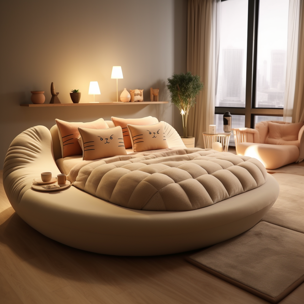 猫猫幻梦:仿生猫床卧室设计-19