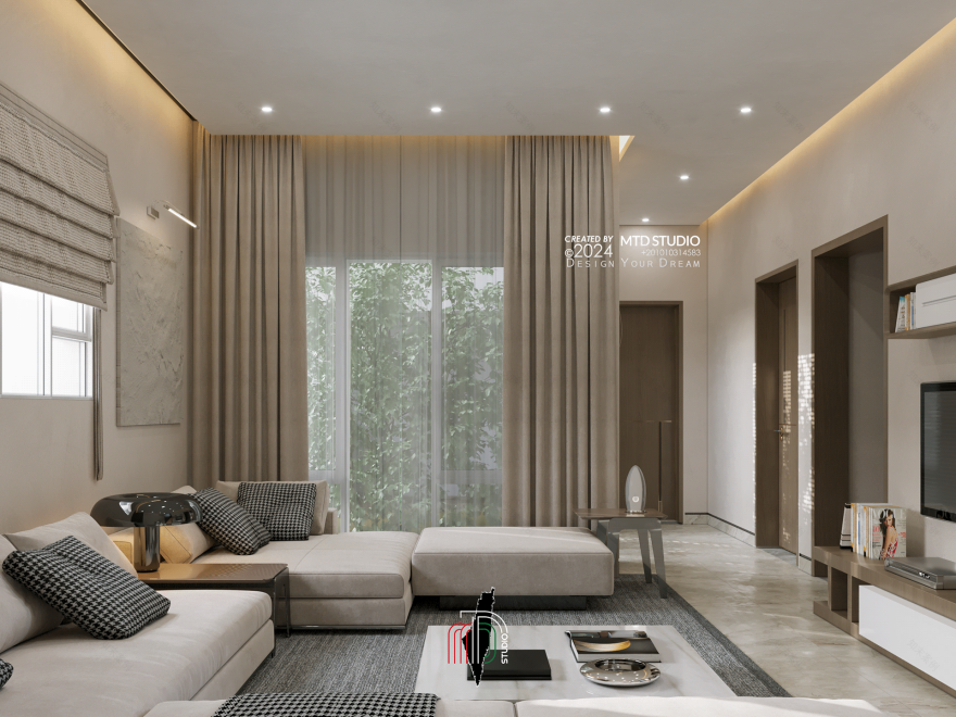 家庭客厅室内设计丨沙特阿拉伯丨MTD Studio-8