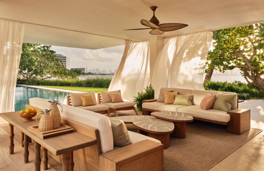 迈阿密海岸线2000㎡的禅意艺术私宅丨美国迈阿密丨Kelly Behun Studio-6