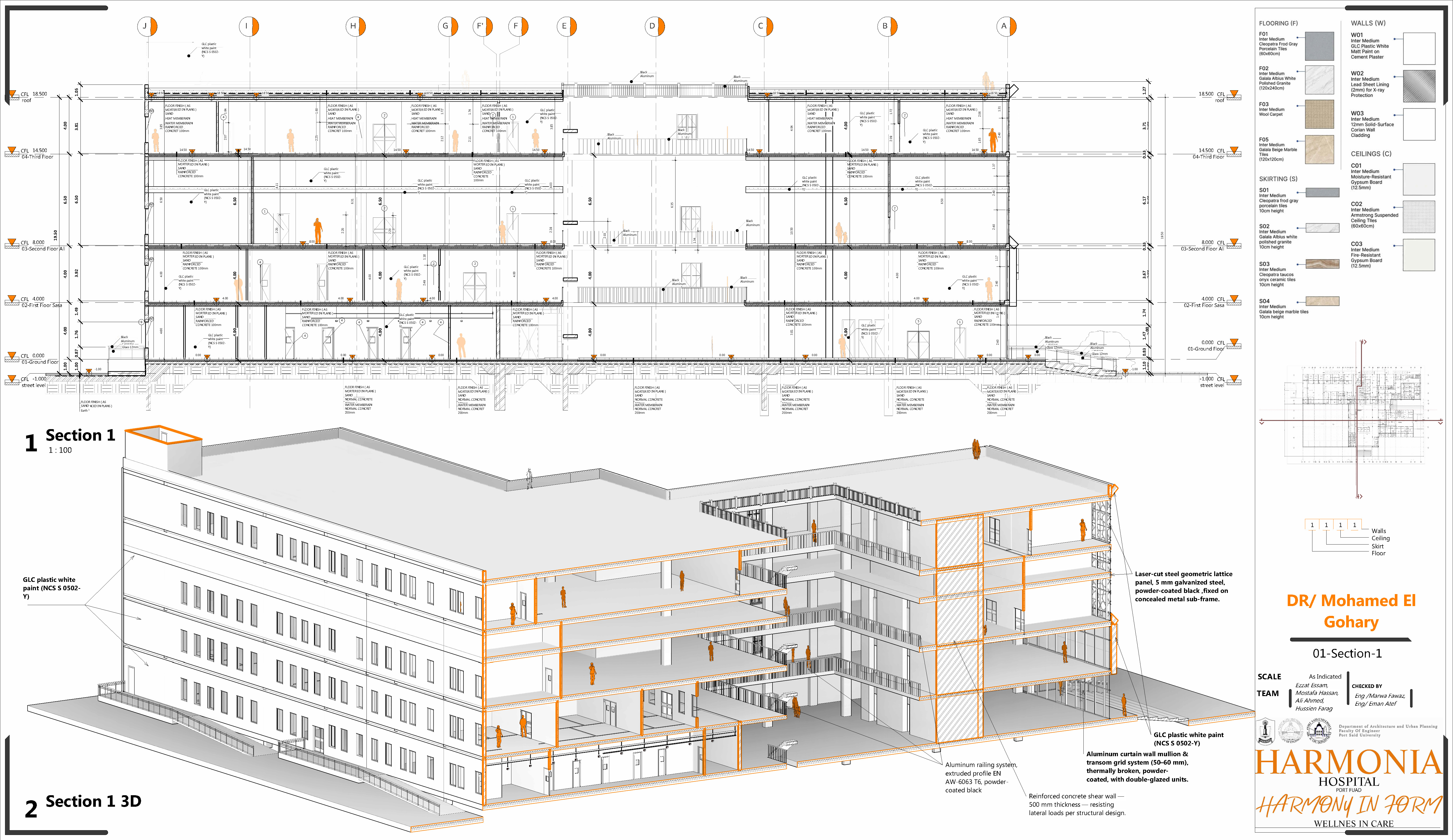 HARMONIA 100床综合医院技术与施工图及工程量清单项目丨塞得港大学工程,建筑与城市规划系-29