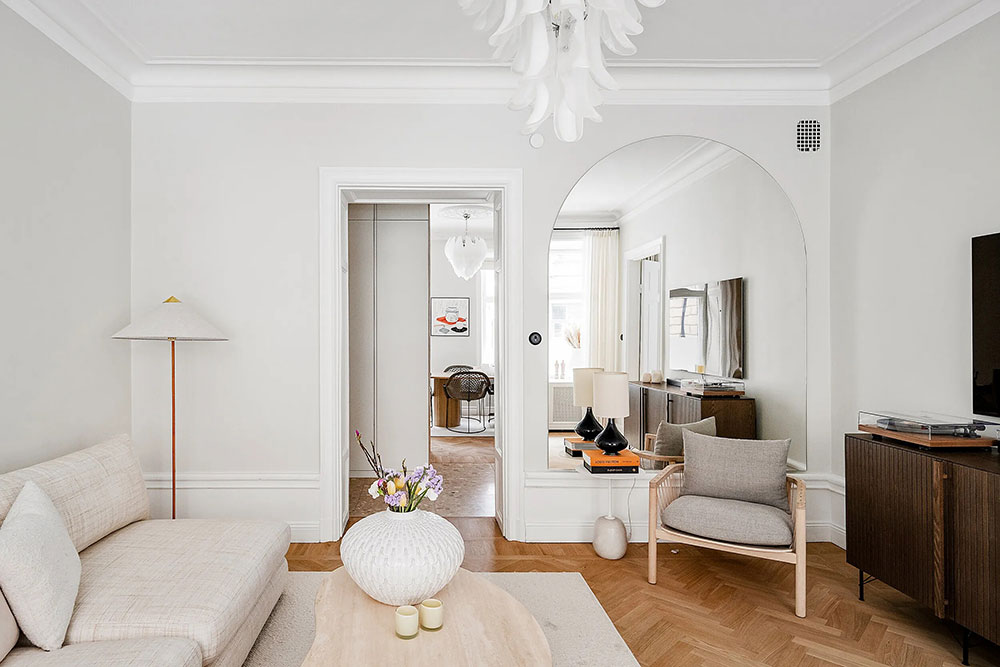 瑞典 75 平米优雅公寓 | 乳白色调的柔和魅力-9