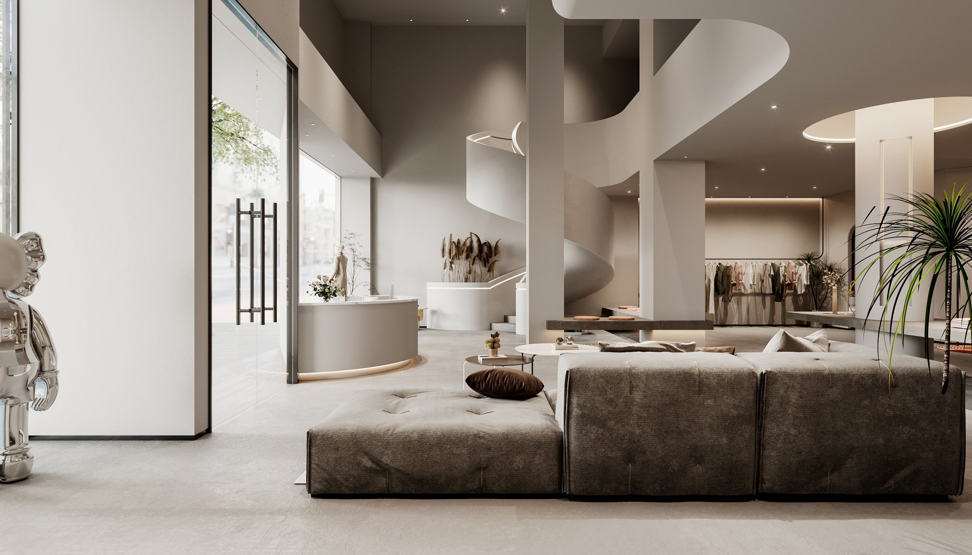 “时间的痕迹” 重拾记忆，侘寂风服装店设计-7