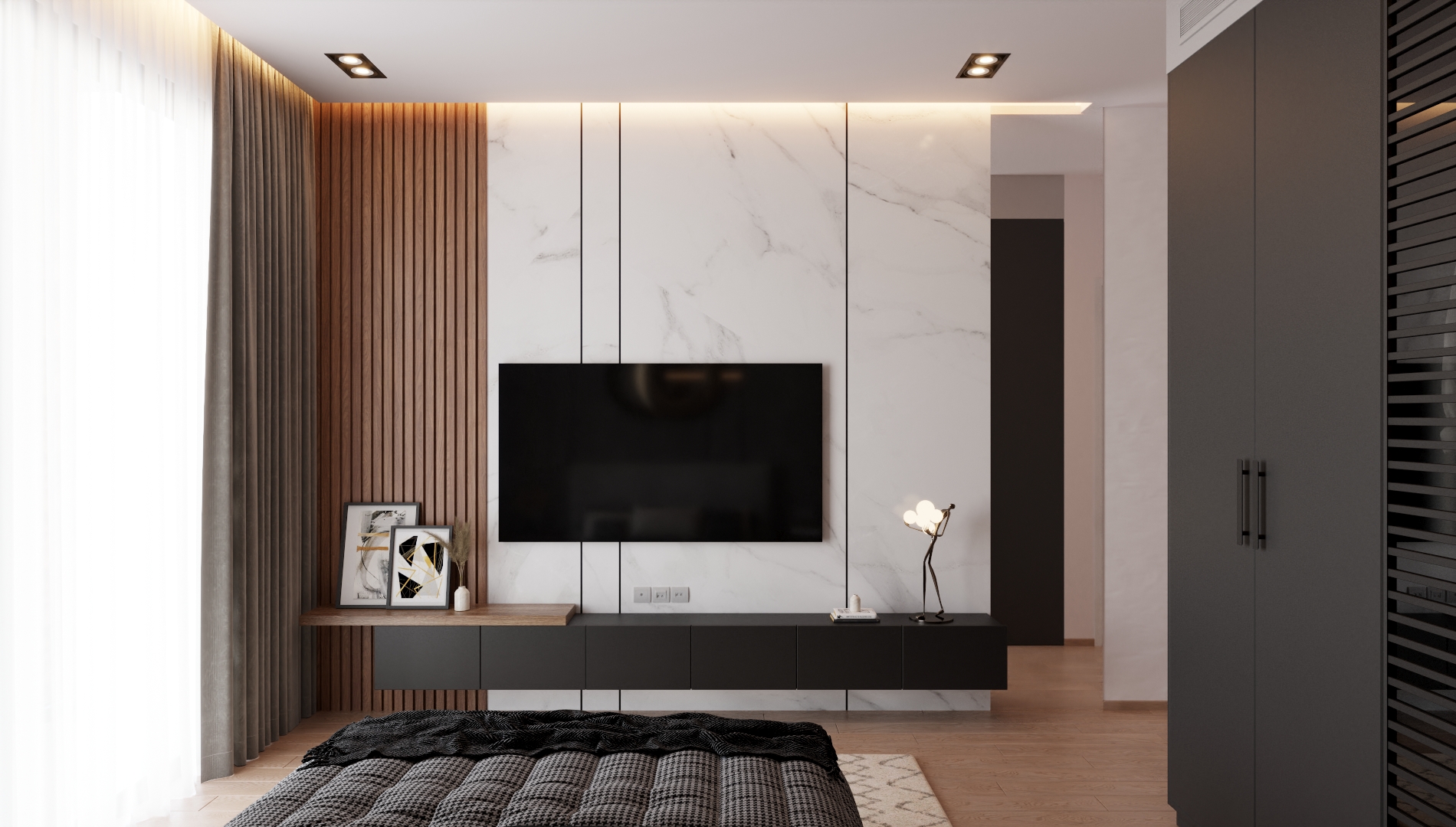 HO TRAM VILLA 主卧及卫生间设计丨Hao Vo 和 Hoang Nguyen-7