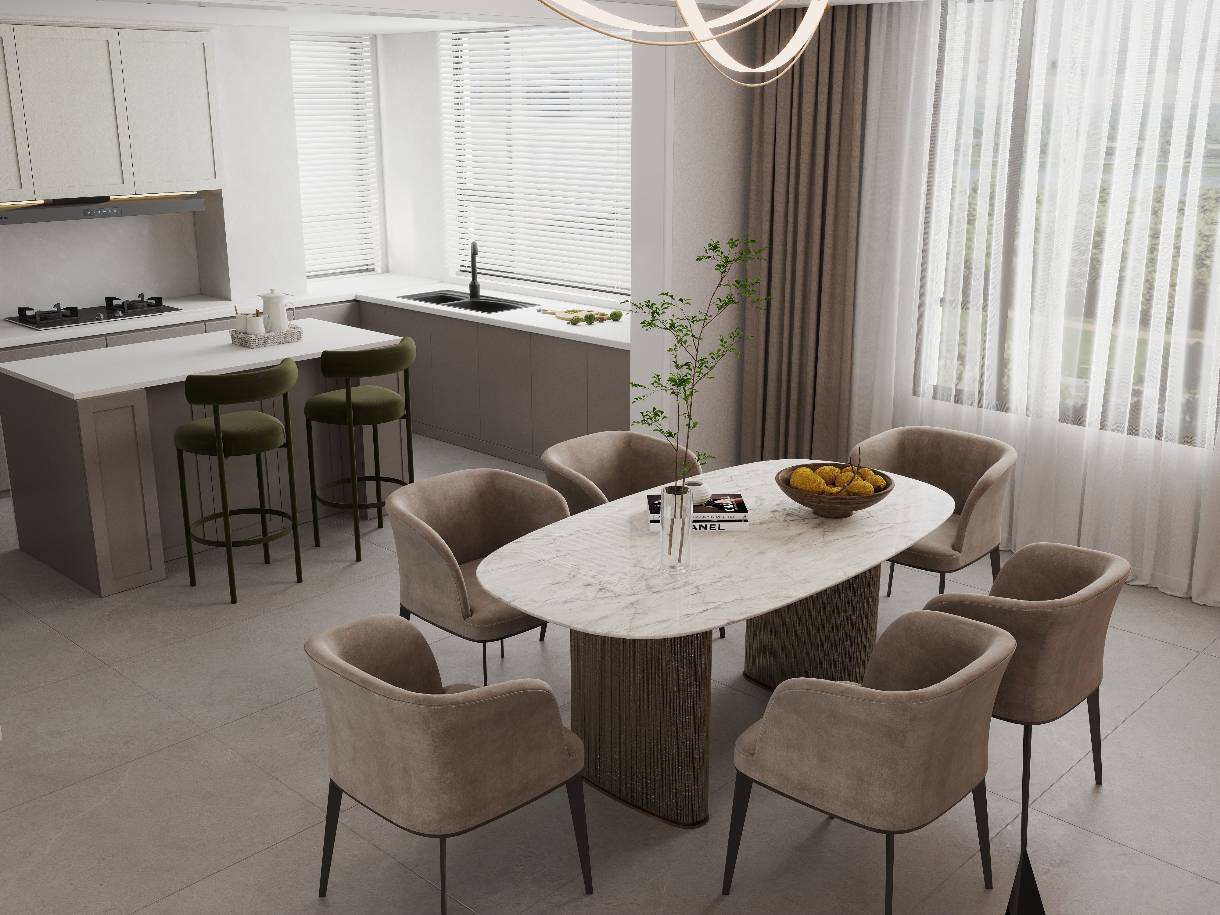 豪苑翡翠城家装效果图-3