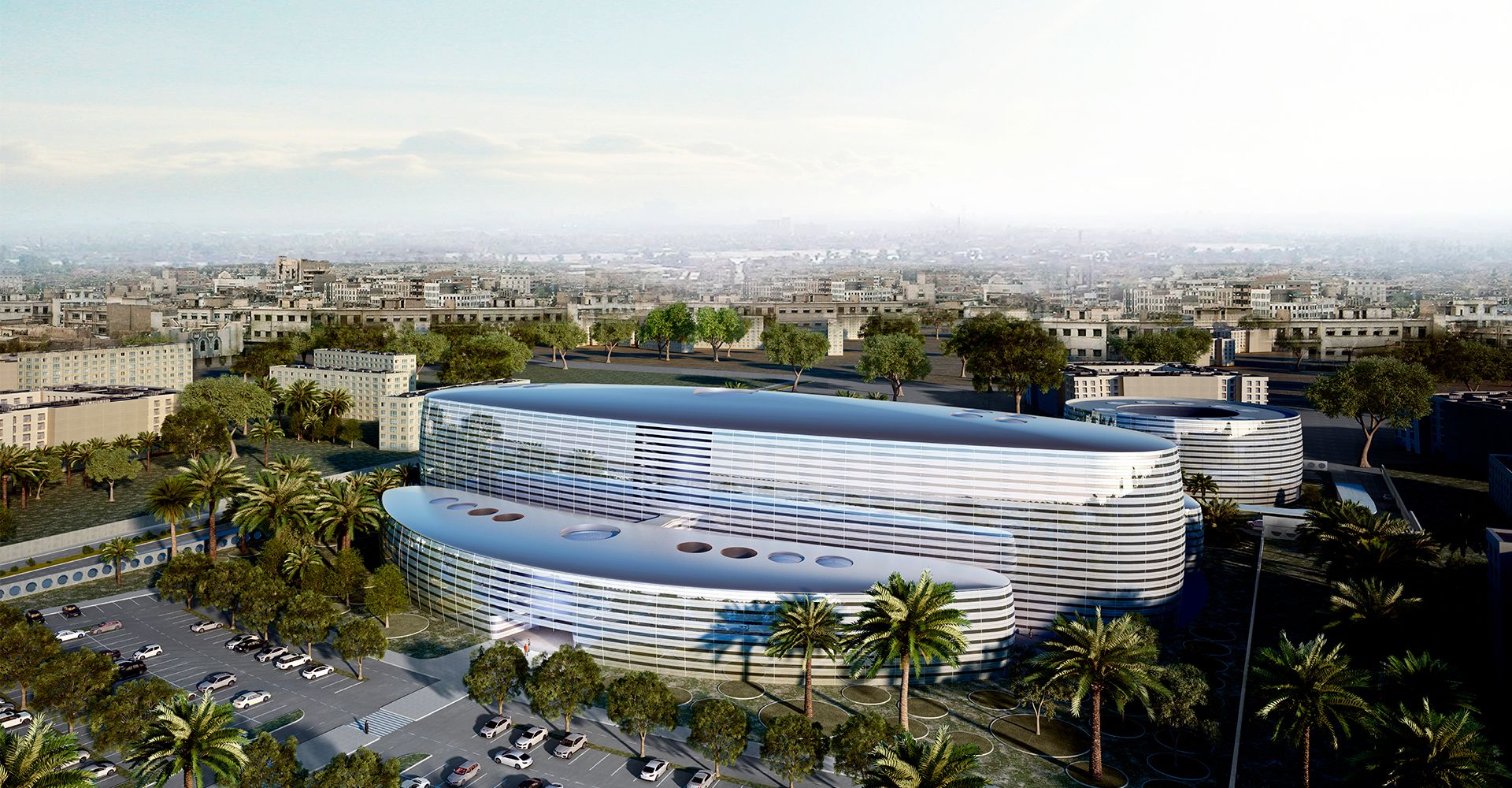 拉斐尔·德·拉-- 霍斯设计的伊拉克阿尔-- Hurriya 教学医院-7