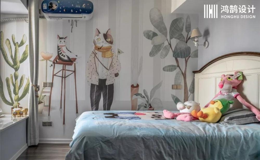 芜湖鸿鹄设计 · 美式婚房 · 国贸天琴湾 · 100 平-30