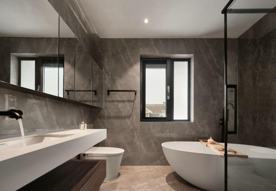 自然惬意!灰调叠墅亲子时光-37