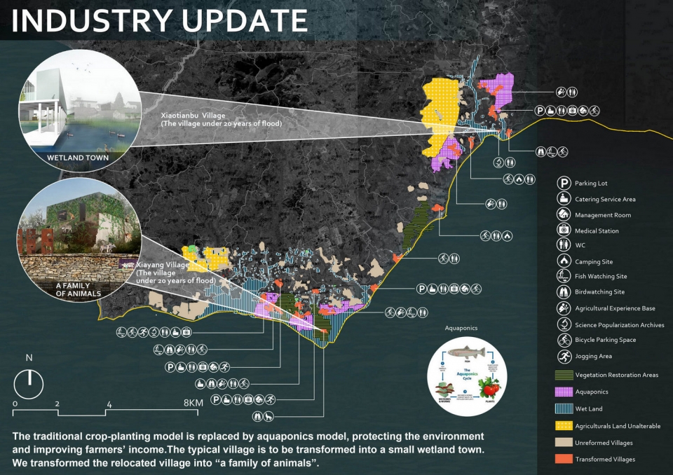 巢湖半岛蓝绿生态网络规划 · 湿地小镇的生态复兴-62