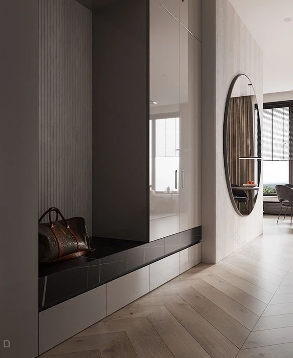 现代简约玄关设计-83