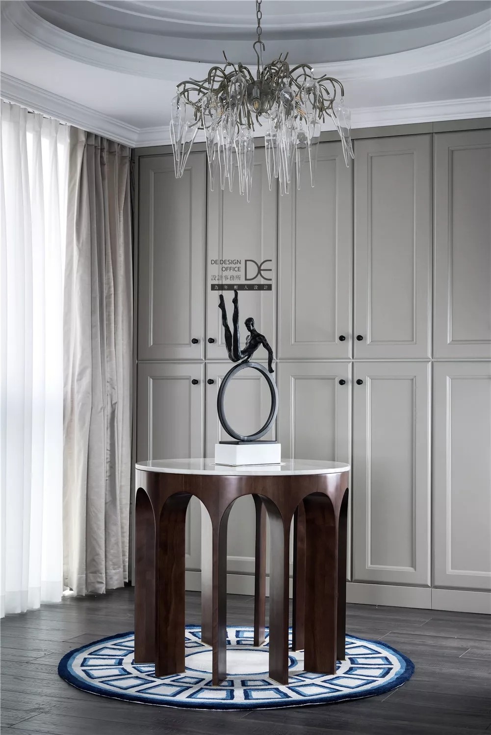 134m²轻奢主义·棕榈泉国际花园  DE设计事务所-0