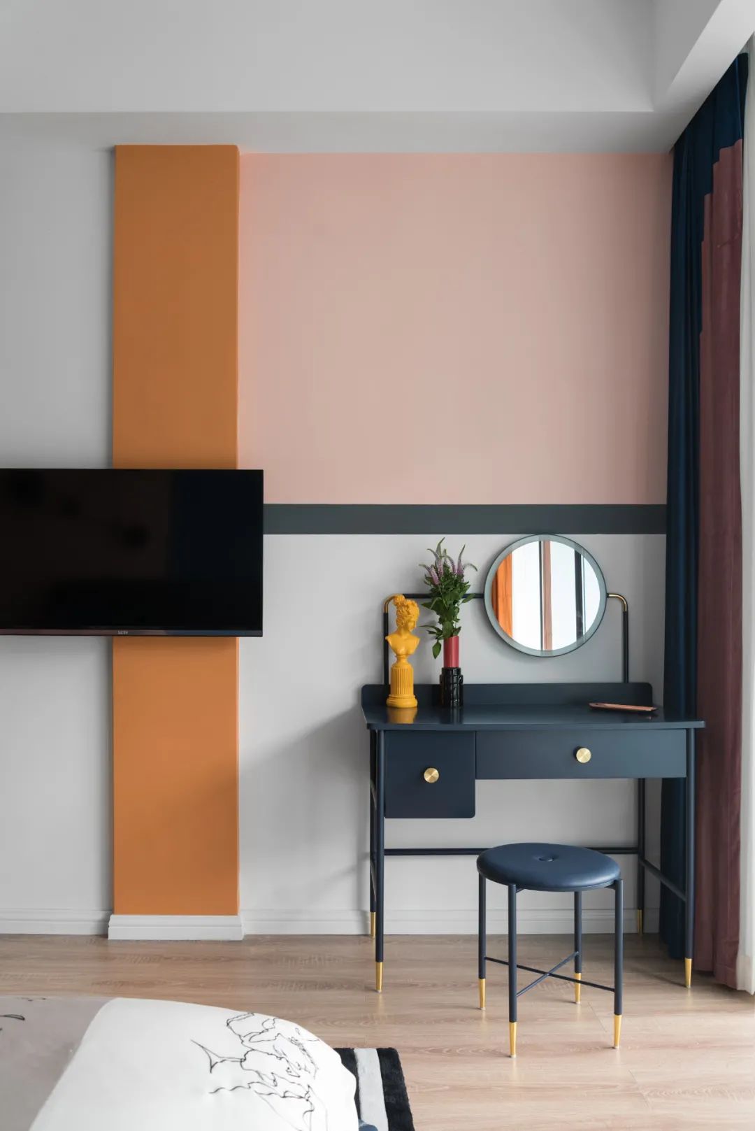 一套房改两套，全屋十几种颜色还想让客厅"裸奔"  | 南也设计-40