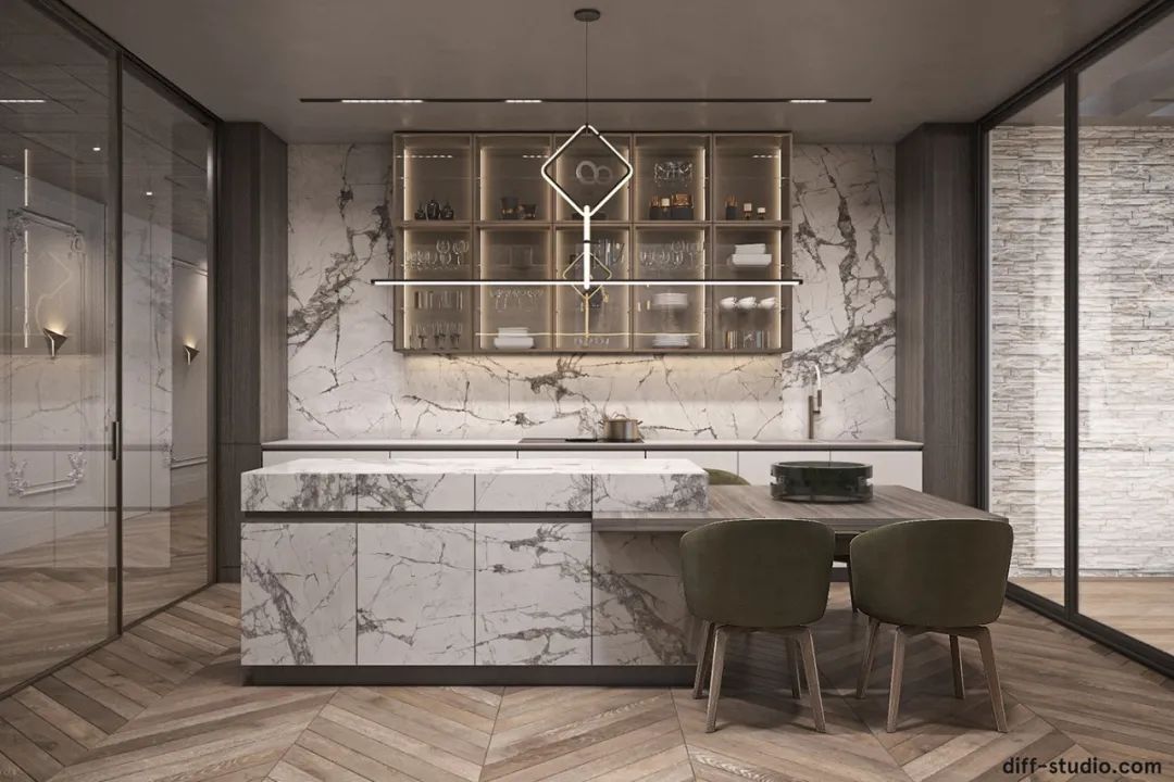 乌克兰基辅 1600㎡新古典奢华大宅丨Diff.Studio-14