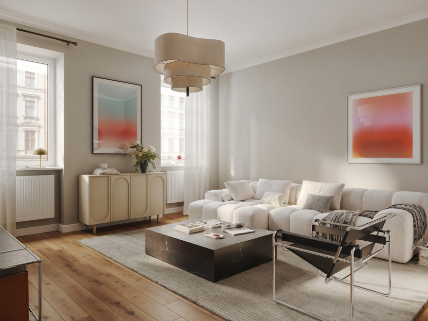 柏林公寓可视化丨德国柏林丨Mosolova Valeria-6