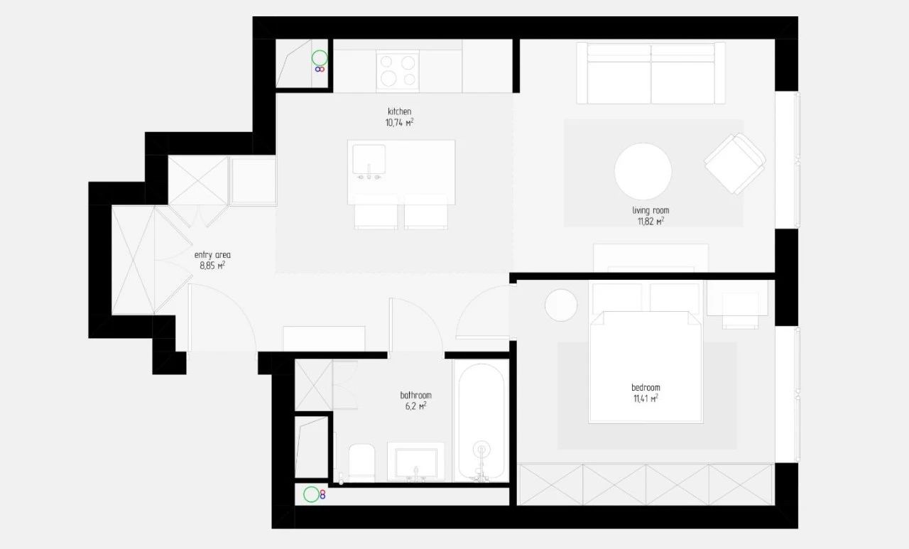 50㎡现代经典住宅设计丨Febrero Studio-6