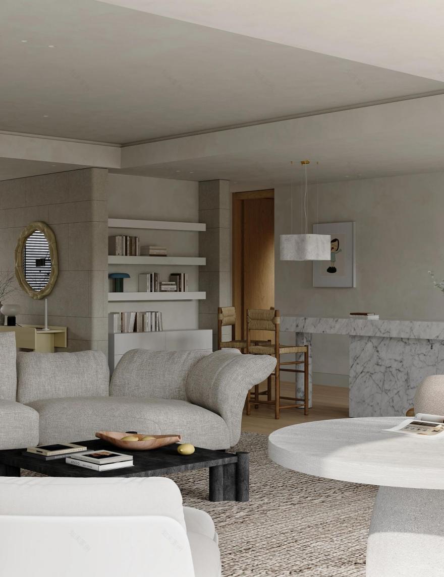 G055(南京贤坤花园252㎡大平层)丨中国南京丨构设计事务所-5