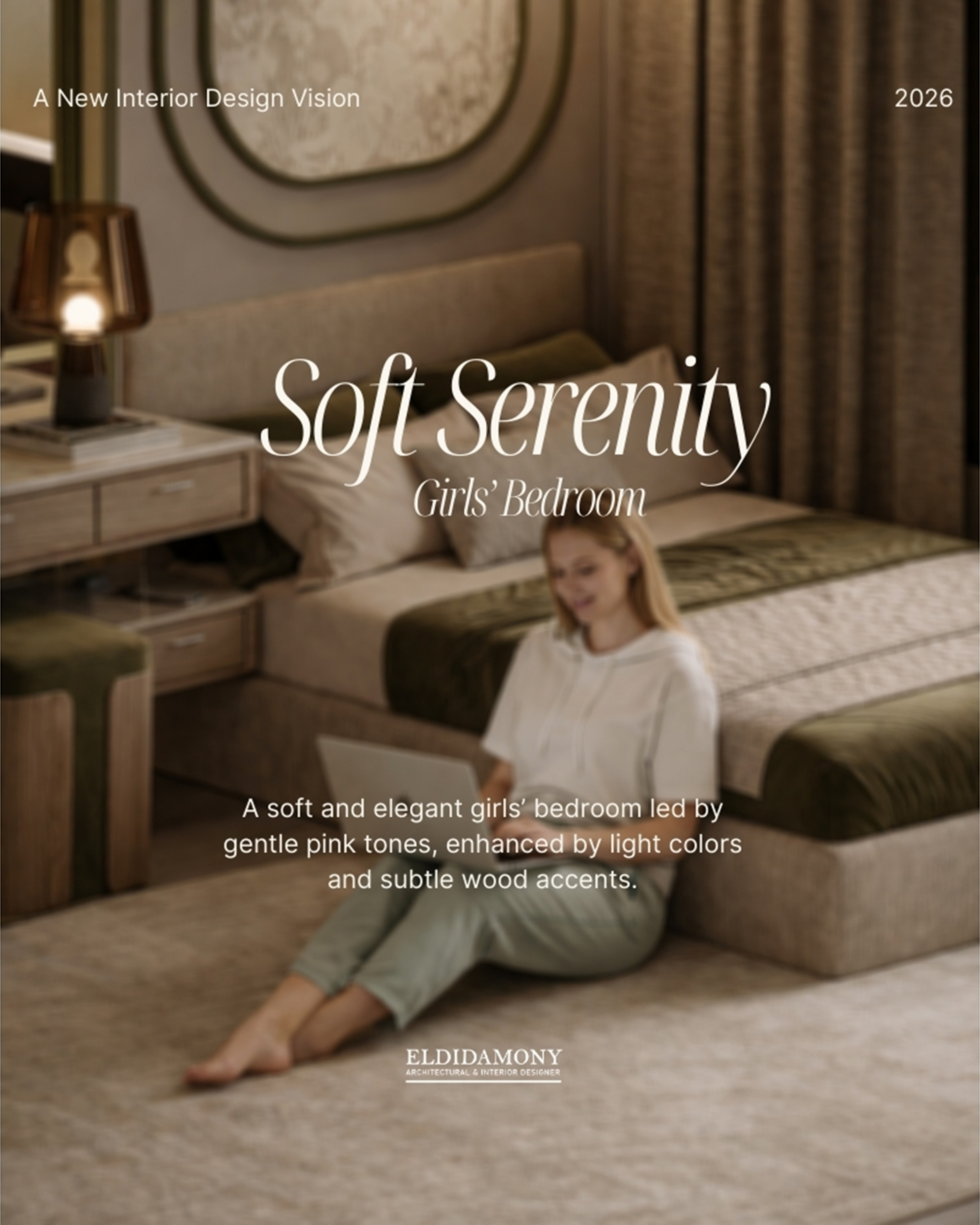 SOFT SERENITY女孩卧室丨Arch,Mohamed A. Eldidamony-4