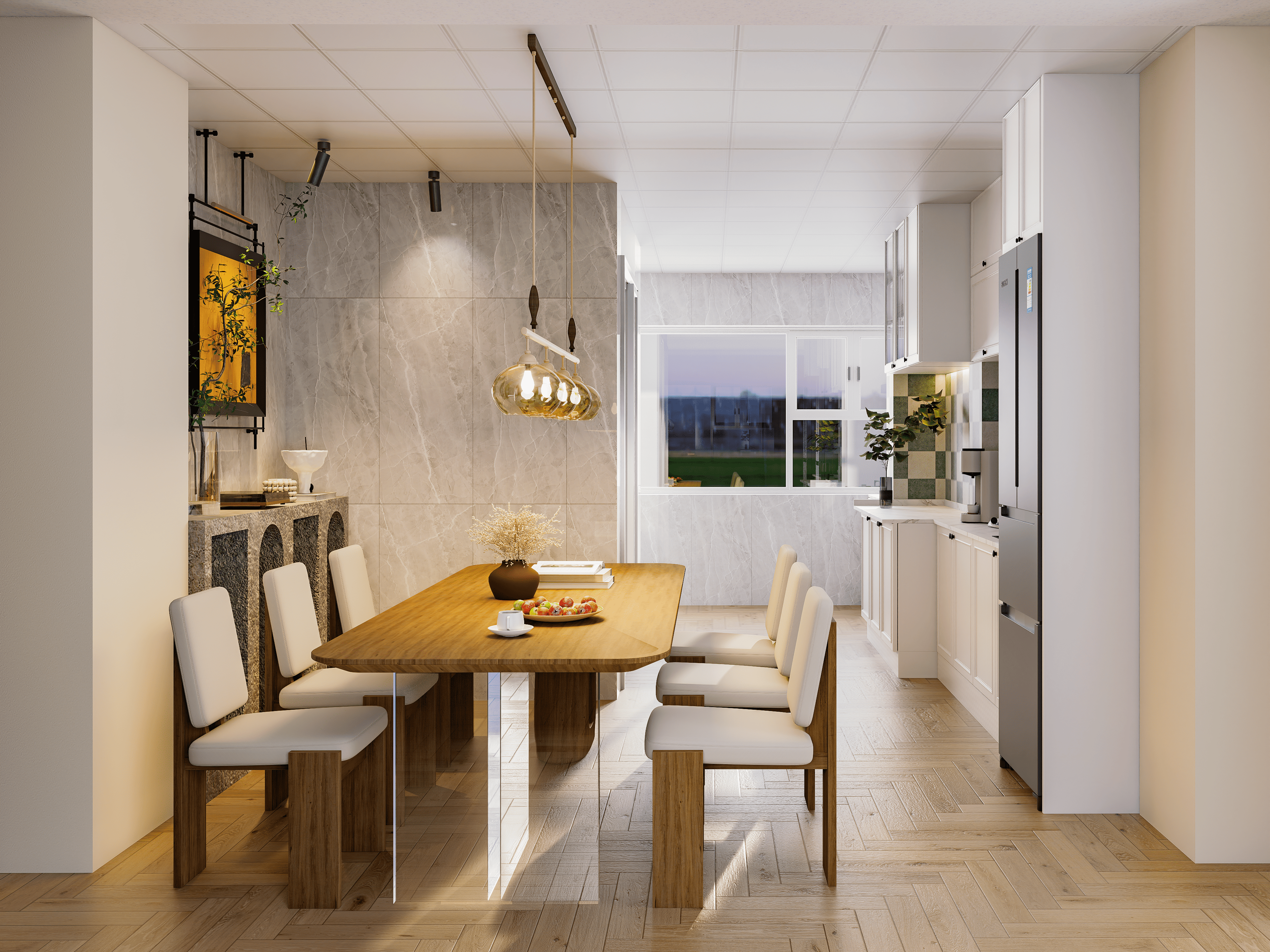 135㎡轻法式室内设计-9