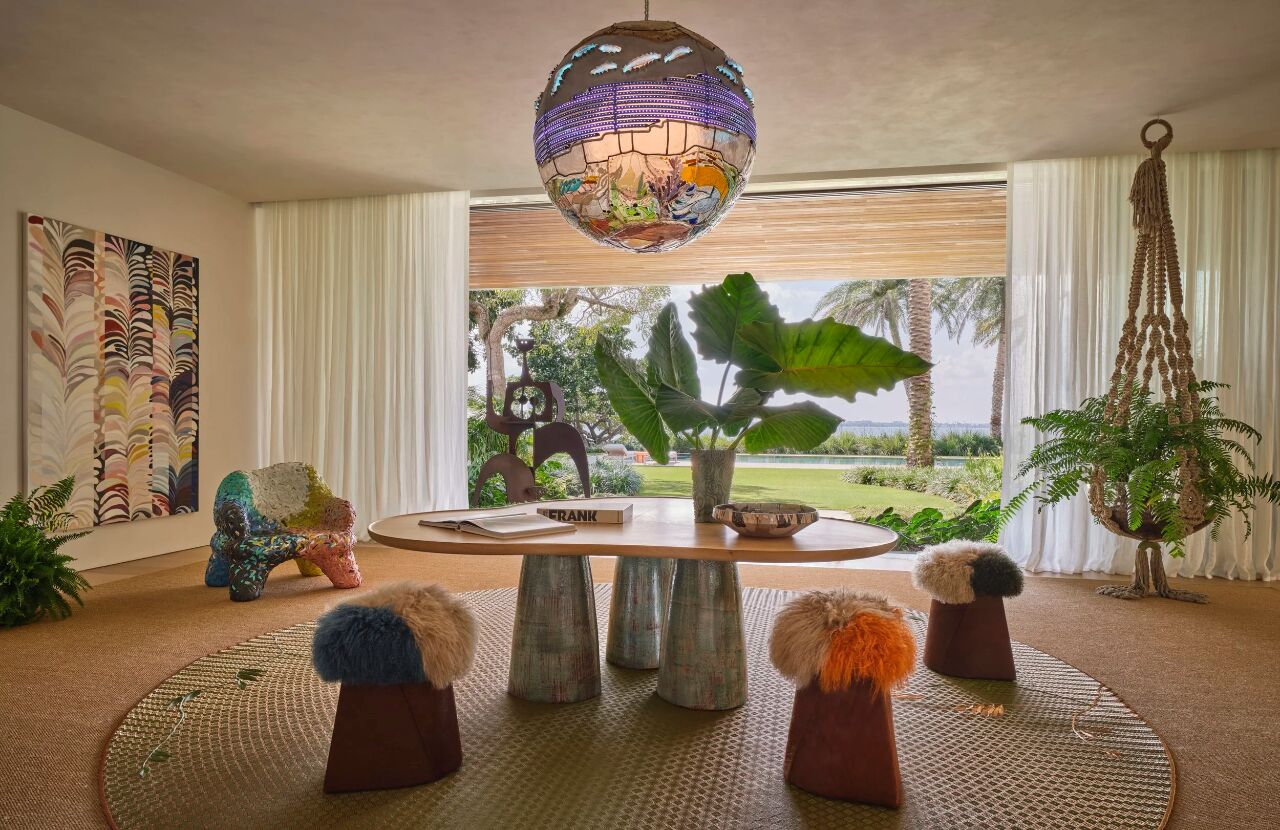 迈阿密海岸线2000㎡的禅意艺术私宅丨美国迈阿密丨Kelly Behun Studio-8