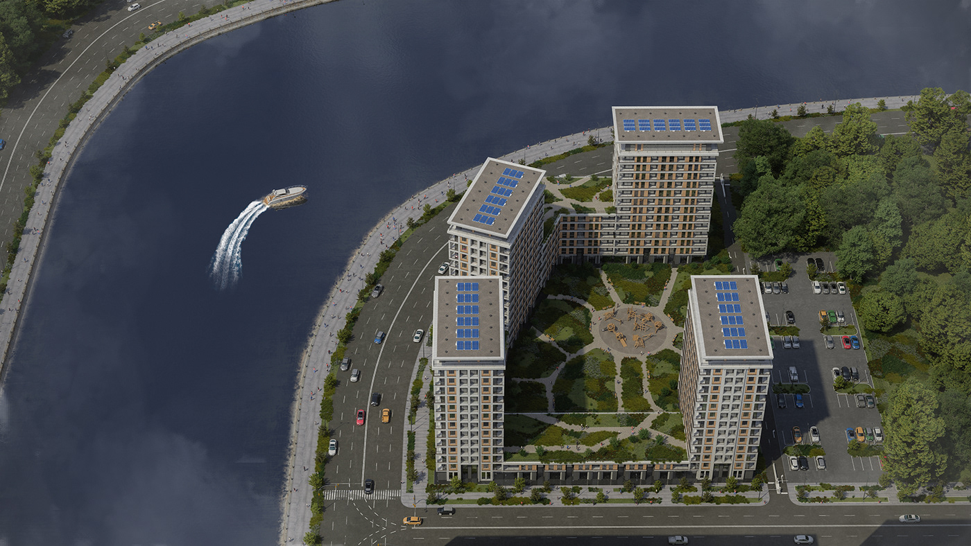 Anastasiya Gushchina丨公寓建筑丨River Neiborhood residence...-0