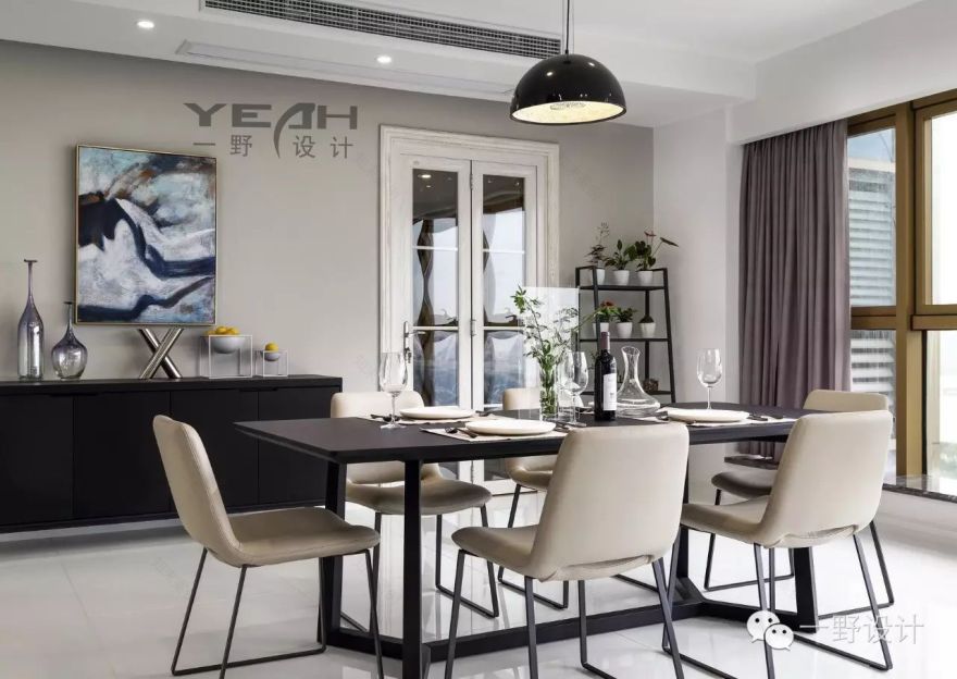 水岸清华瀚宫,现代简约蓝调空间-18