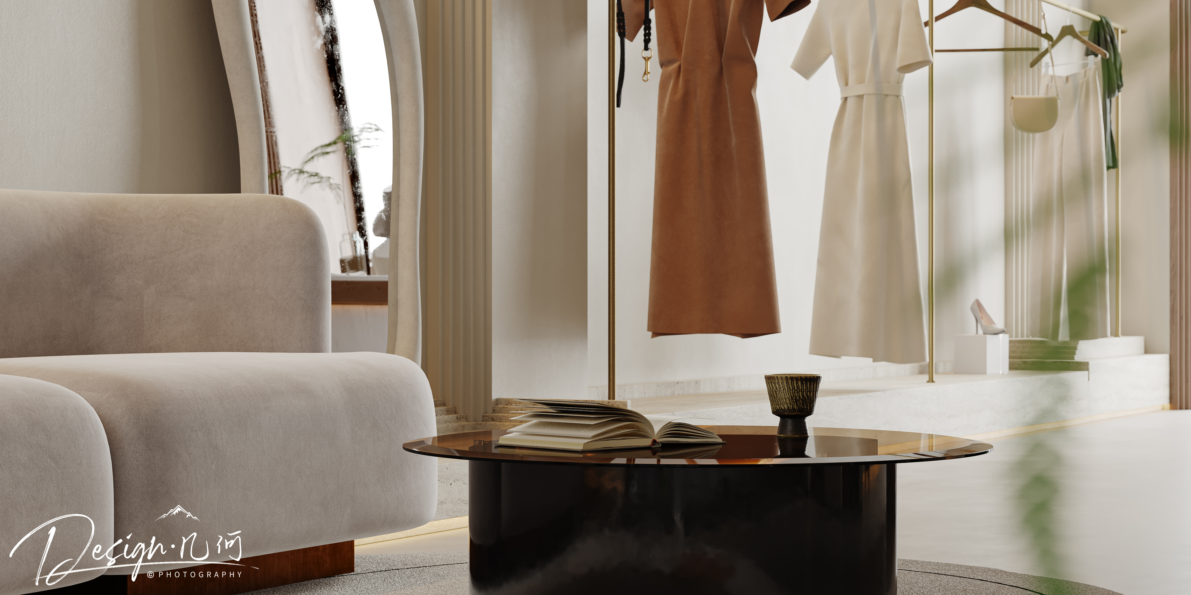 几何空间视觉表现 | 玛奇朵侘寂风服装店-8