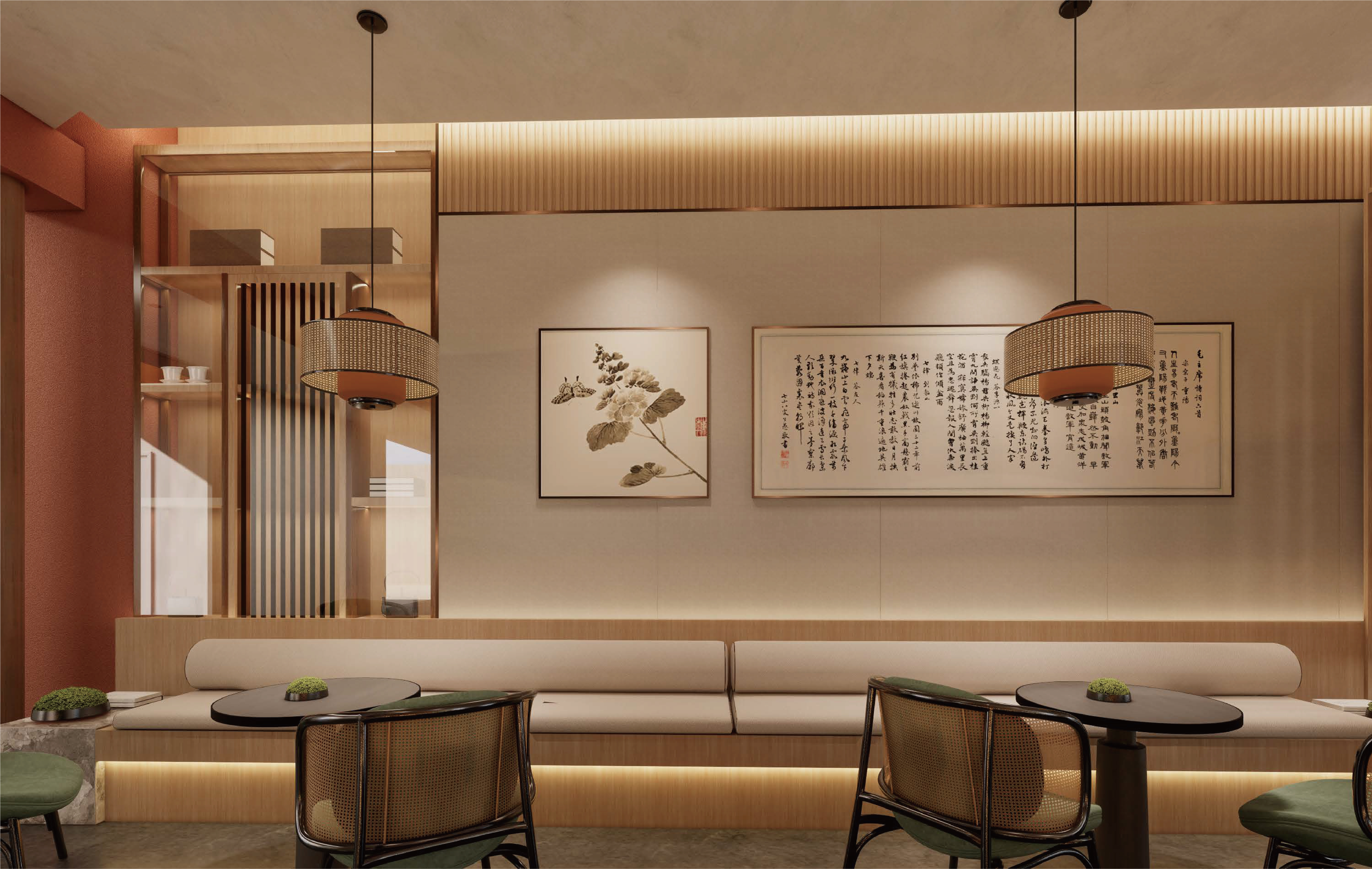 饍悦 艺术餐厅空间设计丨广东共鸣设计-17