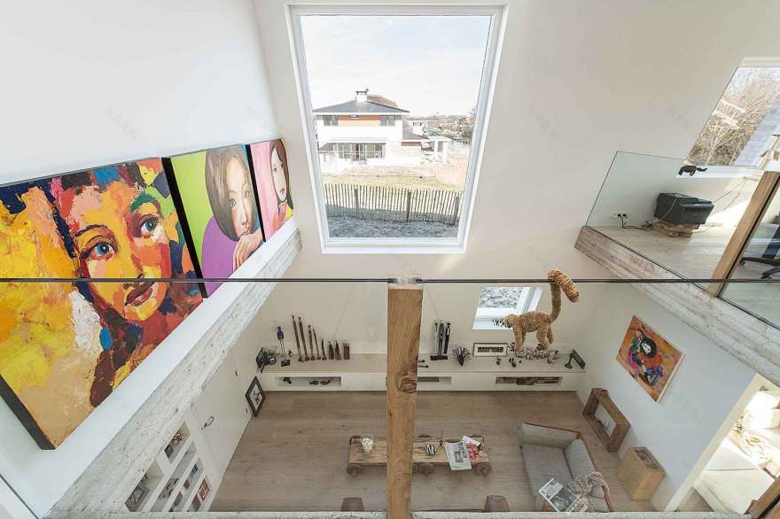 荷兰沙丘上的现代“岩石”别墅-28