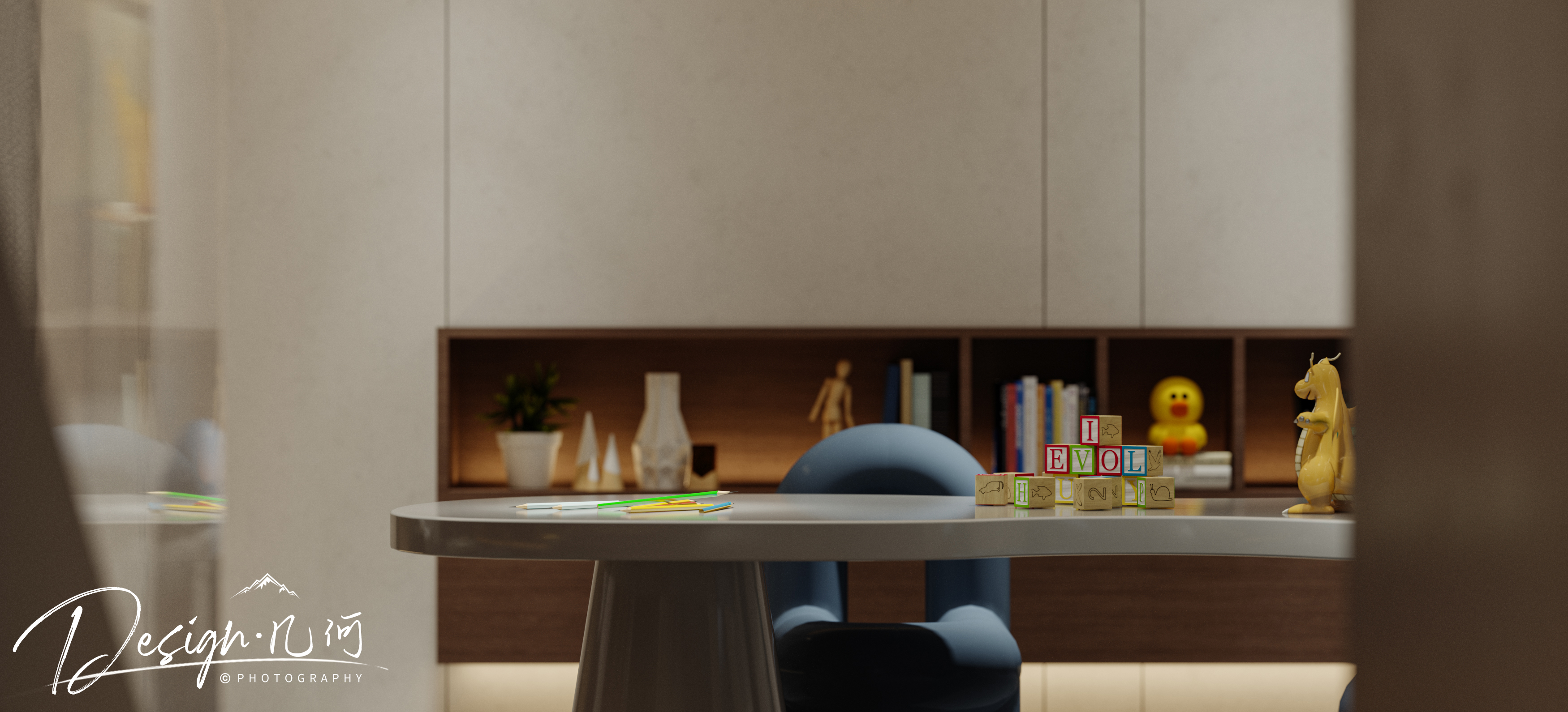 几何空间视觉表现 | 万科城市之光现代客餐厅-16