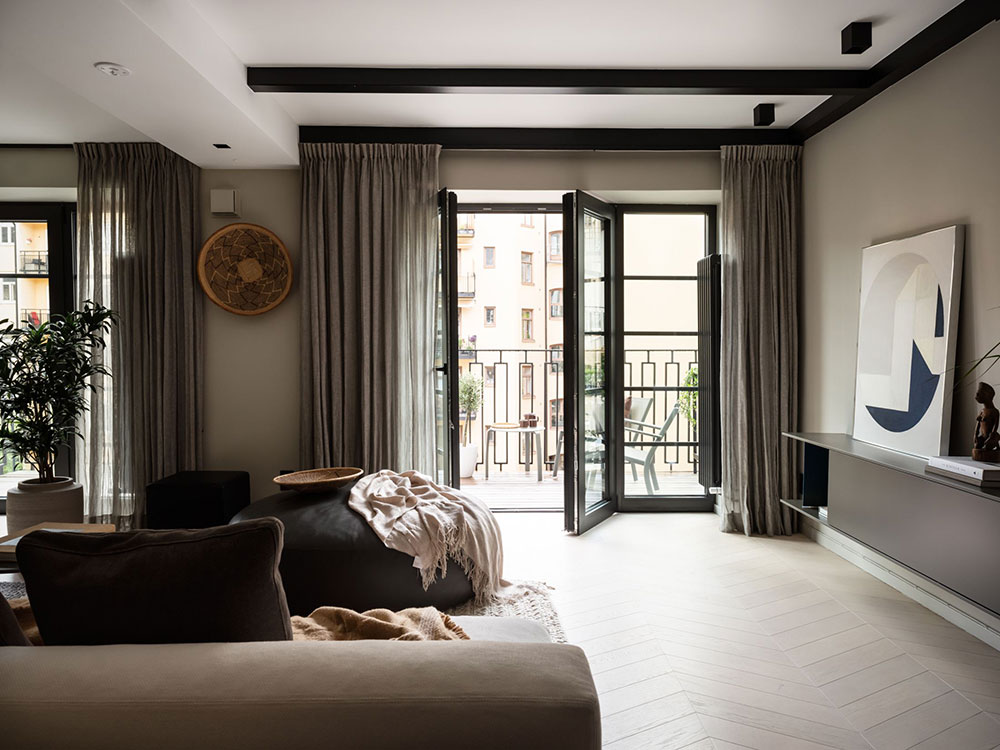 斯德哥尔摩时尚现代复式公寓设计-5