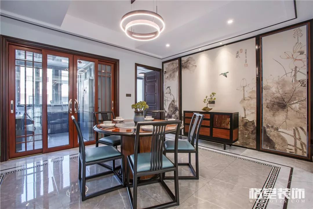 郁金香郡·闲适雅居 | 新中式风情空间设计-29