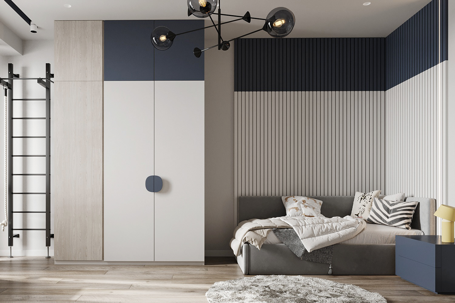 高级灰色系小空间公寓设计 既优雅又舒适-16