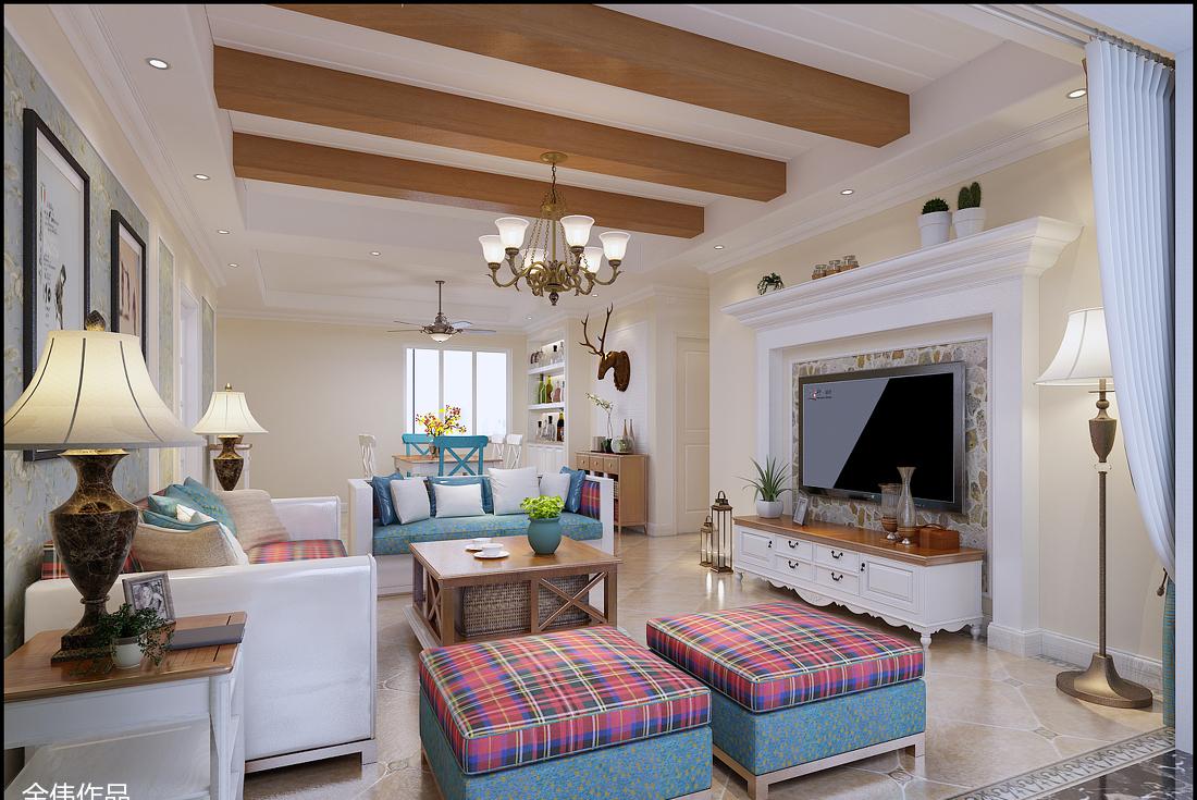 中央大道田园美式混搭设计-10