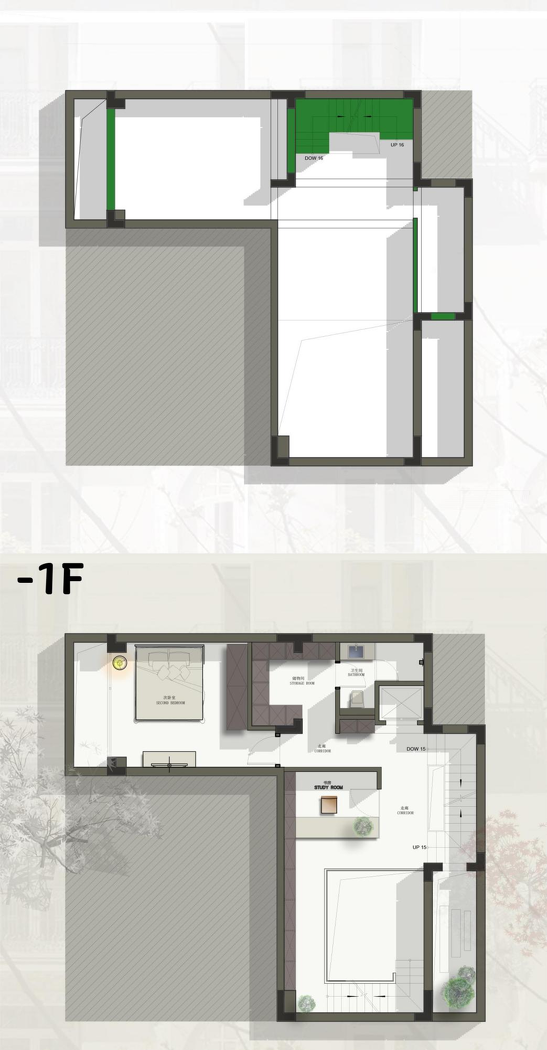 中国上海松江区别墅简约白与原木经典搭配设计-11