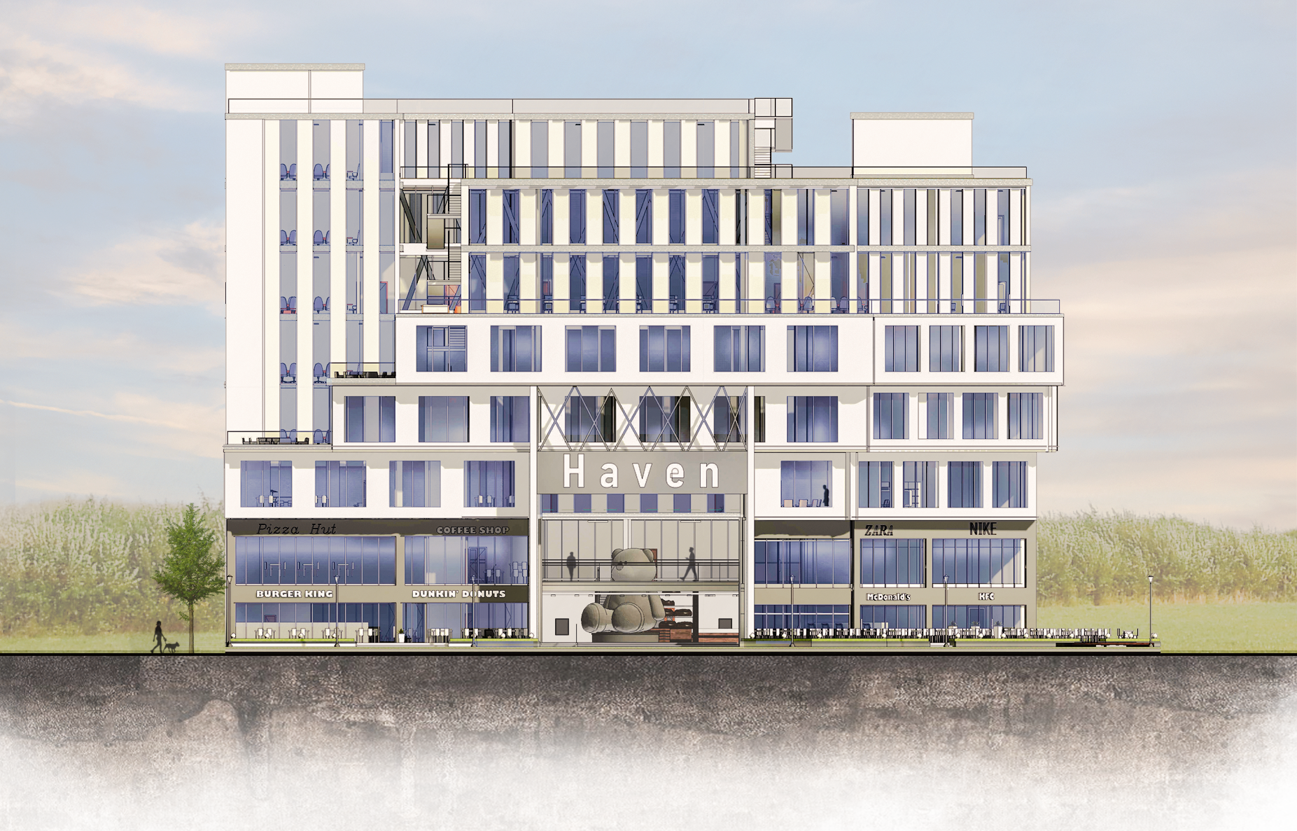 Haven 混合用途建筑丨开罗大学工程学院建筑系-12