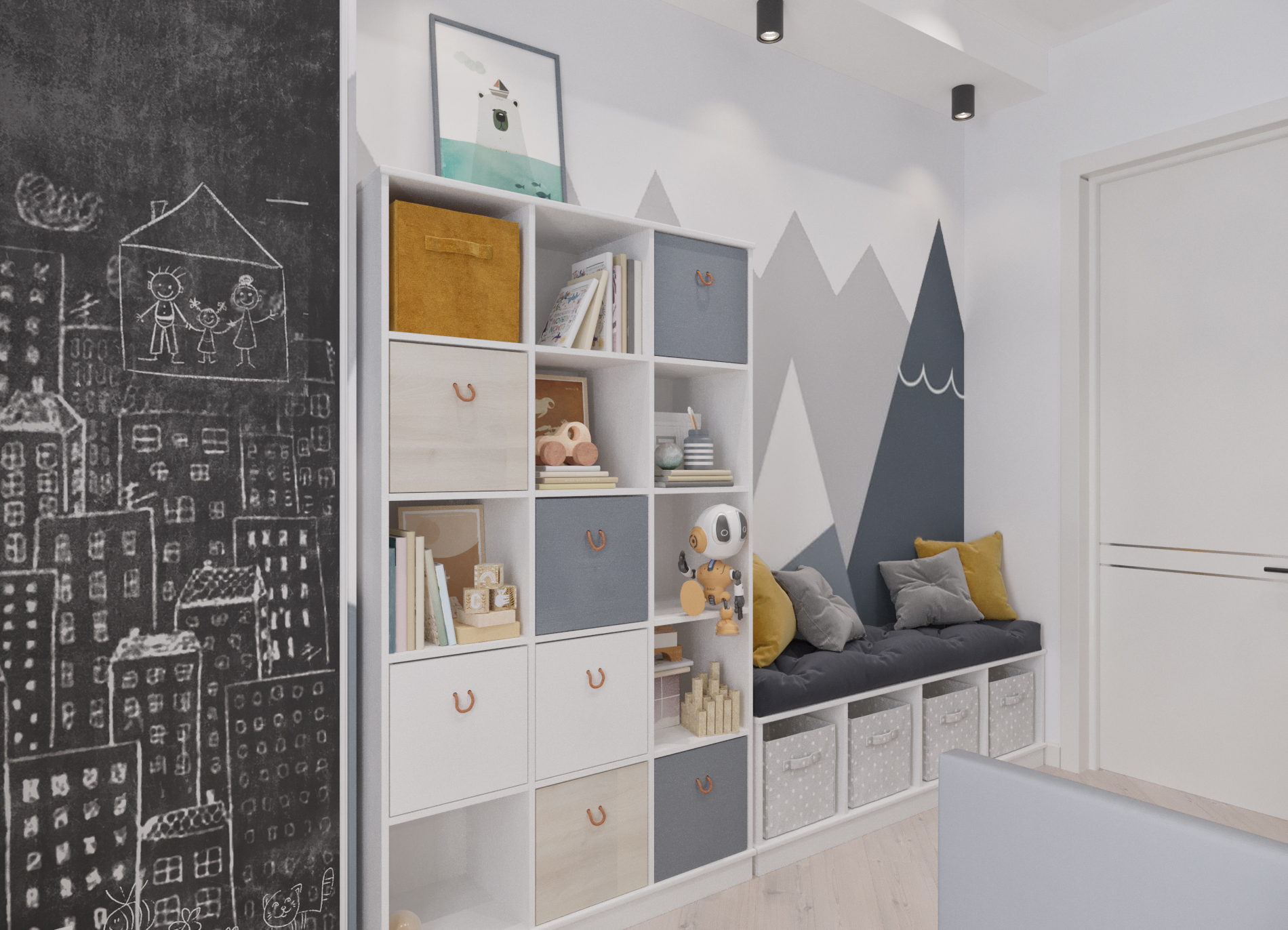 Design project for a boy's children's room.-2