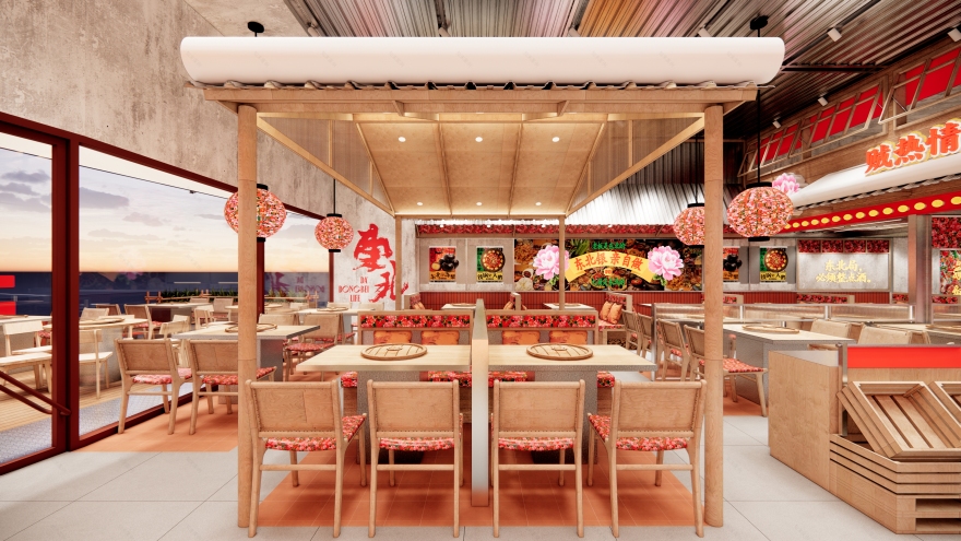 那红花东北菜馆丨南京市盒子构造(南京)设计咨询有限公司-10