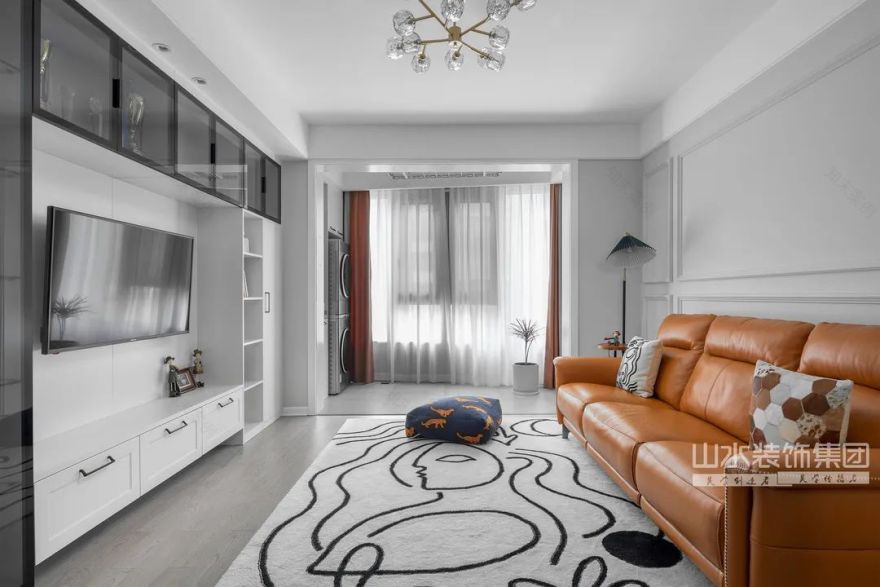 北欧复古风格 · 天鹅湾花园温馨家庭之家丨李园园-21