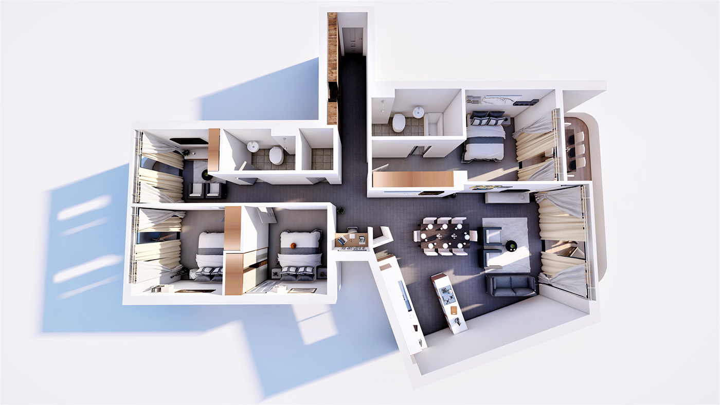 三维可视化室内设计动画项目-6