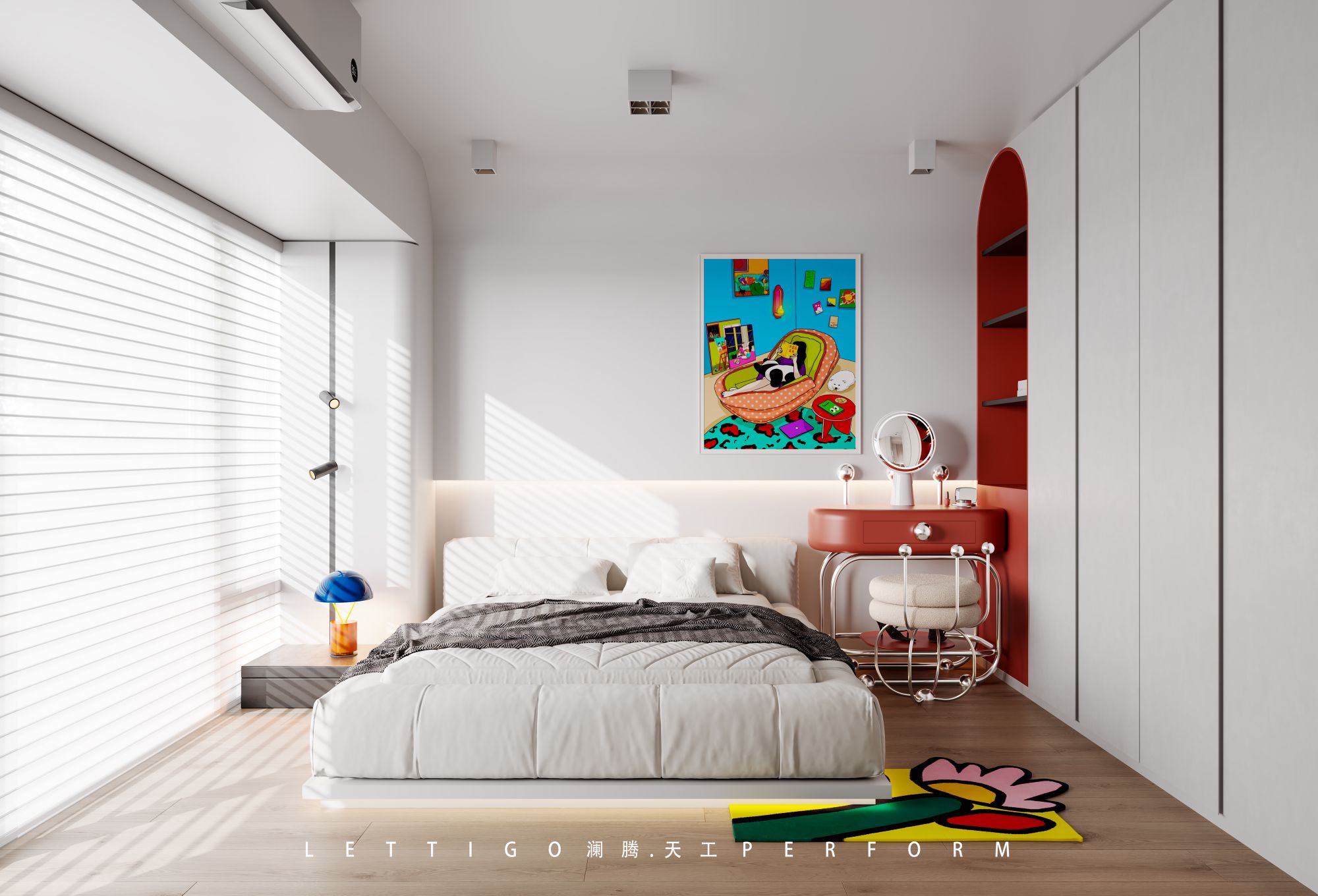 多巴胺风格让家居生活变得五颜六色-9