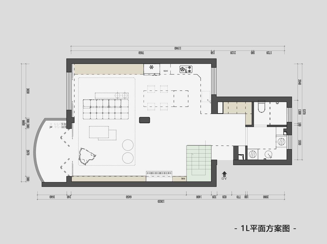 LDK 一体化原木风顶层复式设计-4