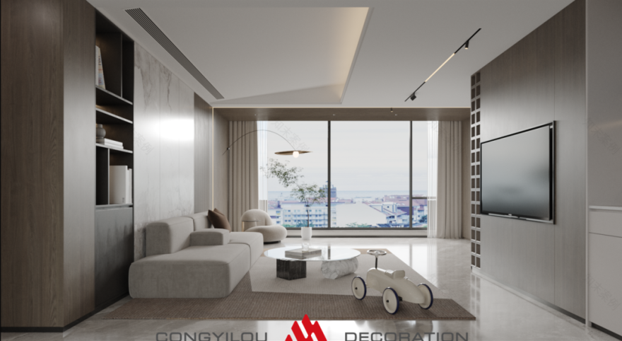 都市摩卡 · 现代轻奢 140㎡的完美蜕变丨中国南昌丨丛一楼·全案-0