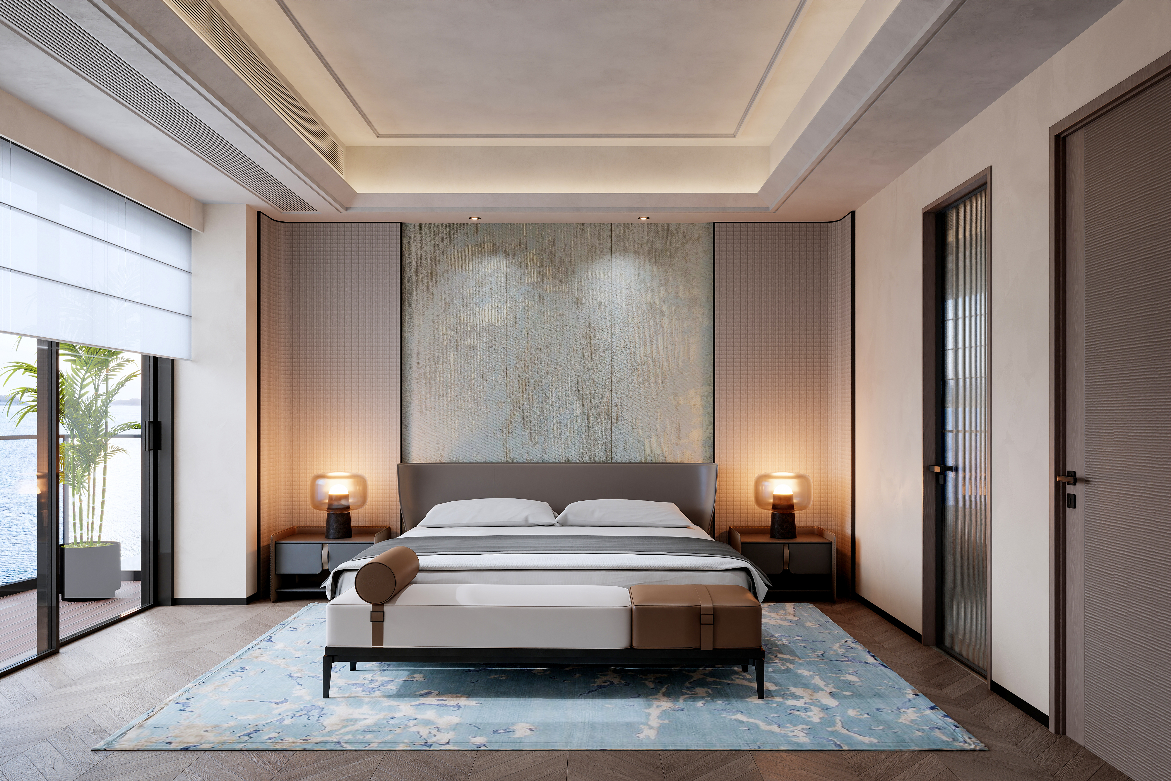 现代家装渲染  鹏大空间丨鹏大空间（设计:杨俊）-14