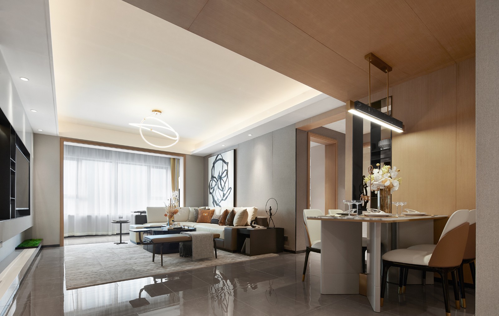 安阳云顶样板间丨中国安阳丨石间设计-17