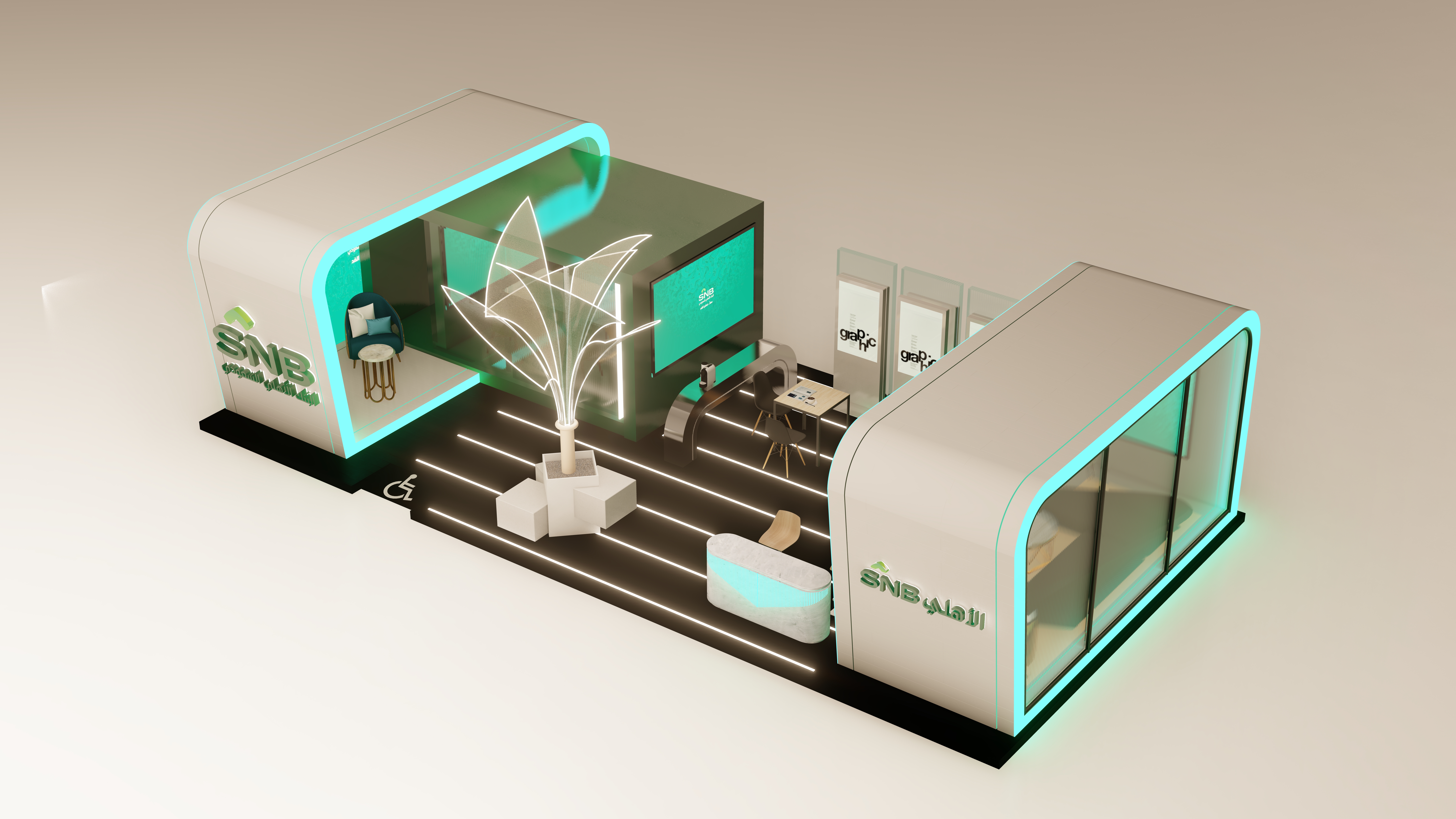 SNB - Saudi National Bank | Booth Design-0