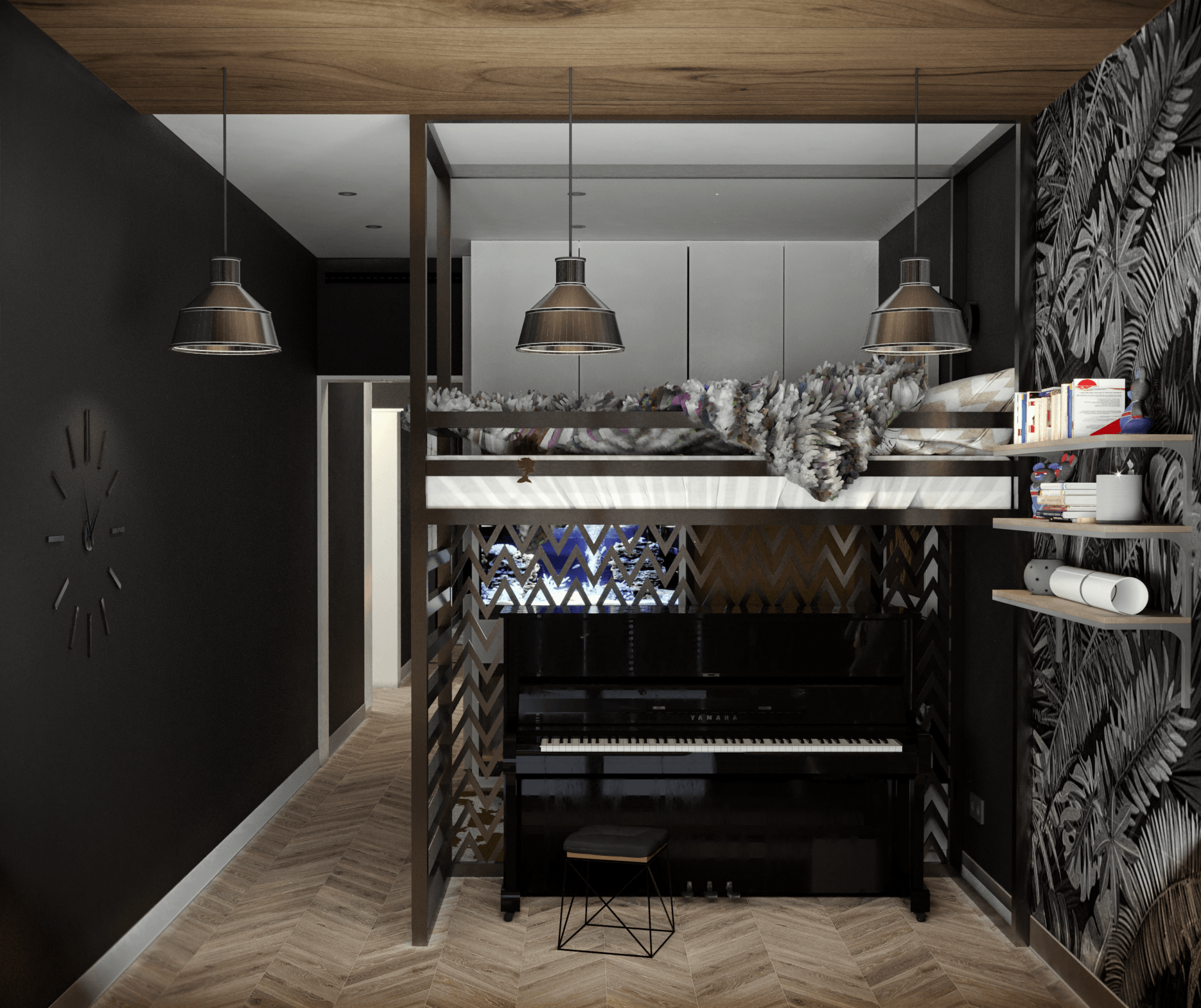 Threeroom apartment 设计与可视化丨Golubev Dmitriy-13