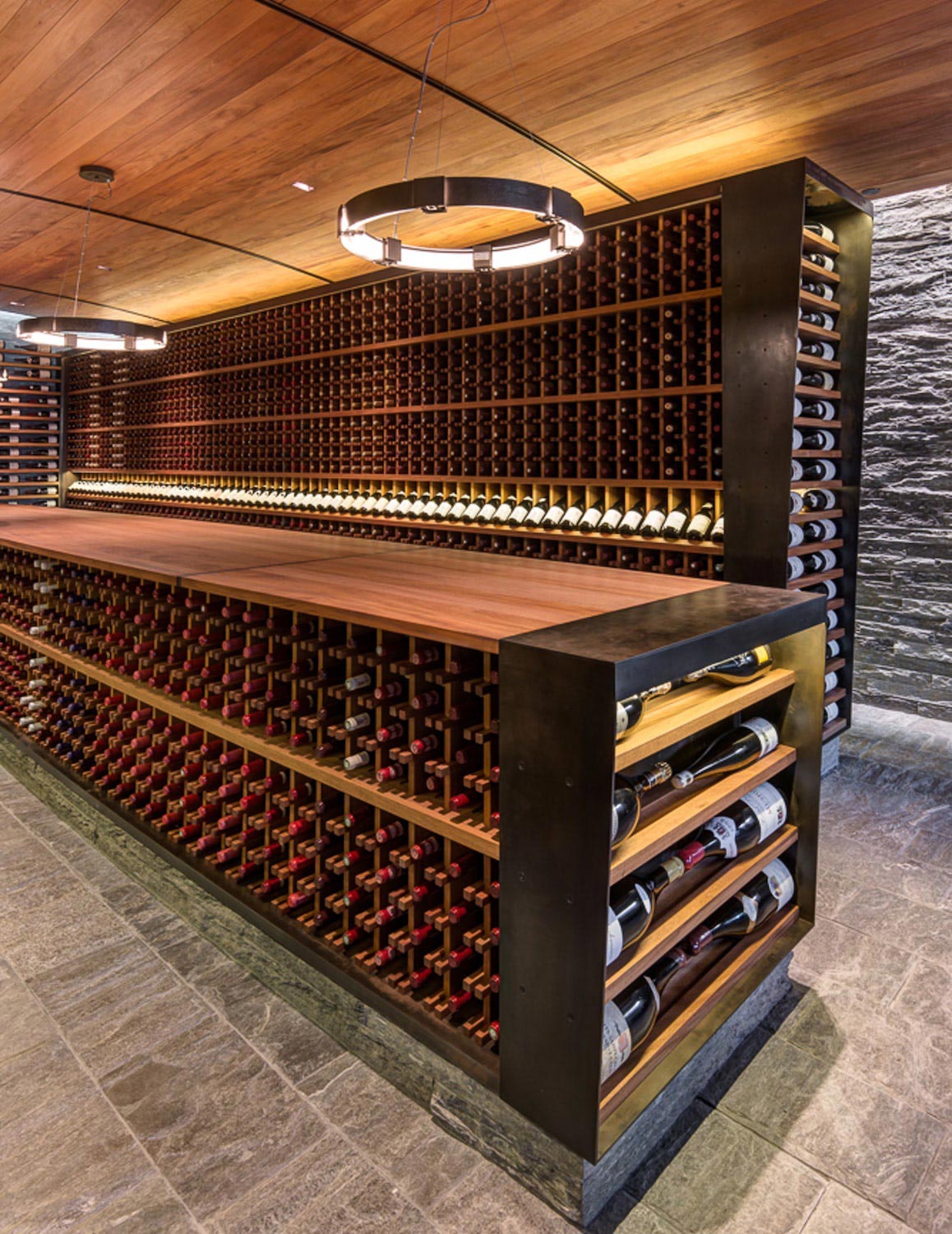 Wine cellar and a space for intimate entertaining using the traditional mountain architecture   CAANdesign  Architecture and home design blog-12