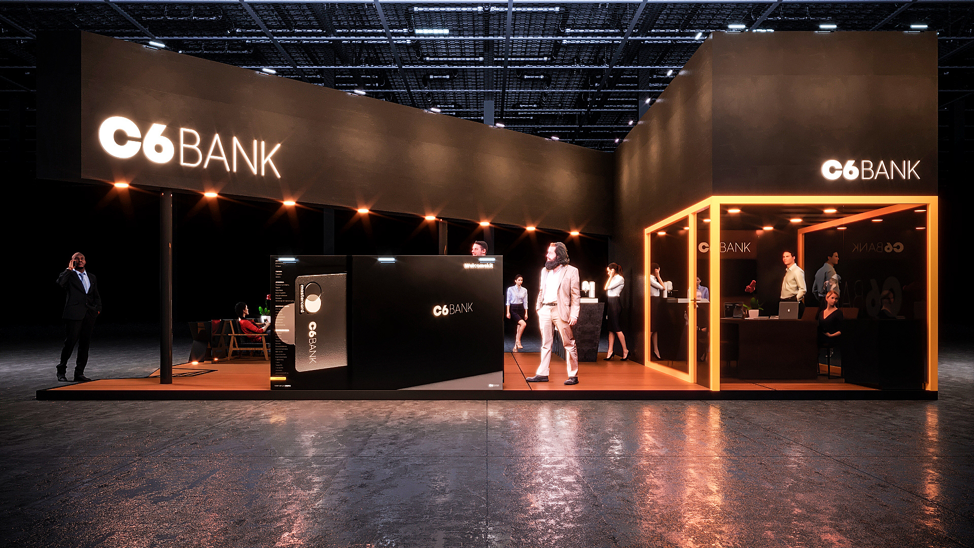 C6 Bank 展览摊位设计丨Paulo Rodrigues | Pê High Decô-6