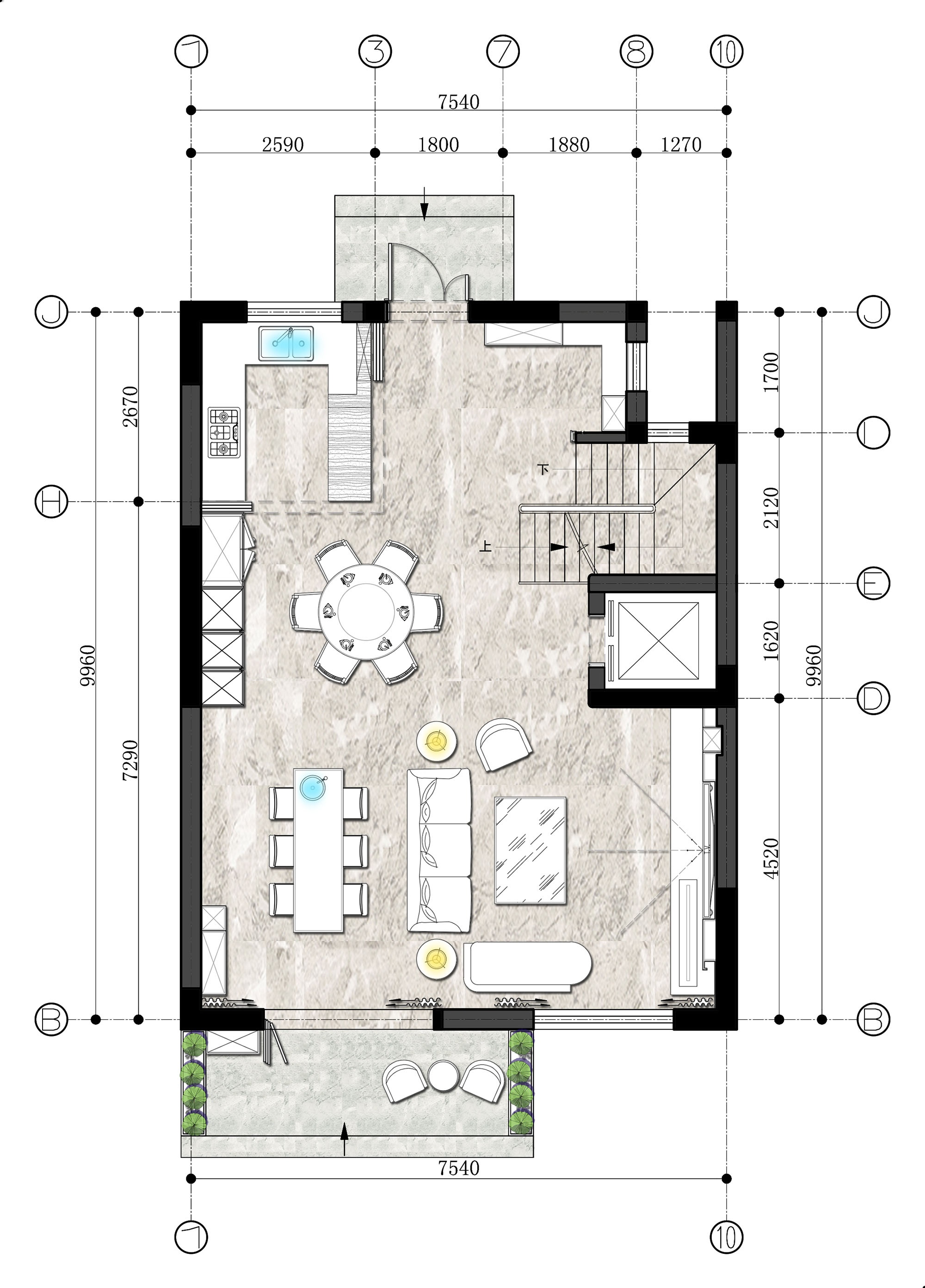 摩登时尚别墅设计丨中国丨拓美空间设计-47